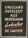 703219 Propaganda-affiche van de Duitse bezettingsmacht van de oorlog tegen Engeland.